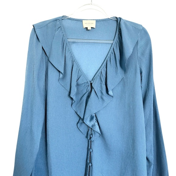 Sezane Priscille Silk Blouse Sz 38 - Picture 6 of 9